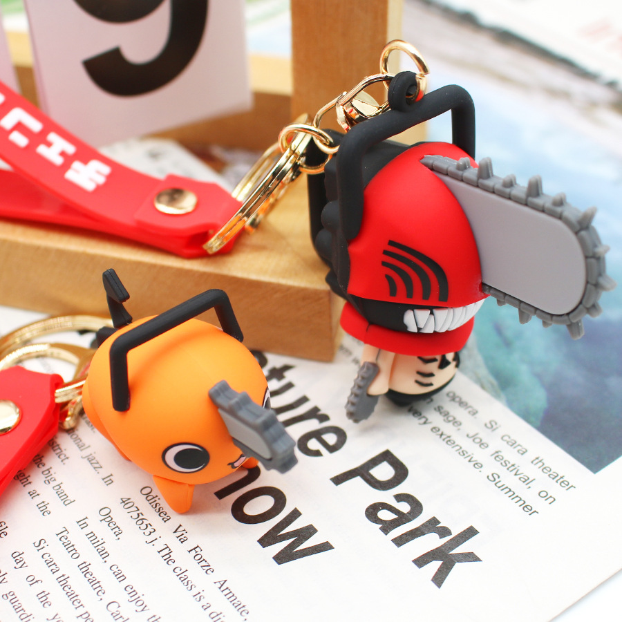 Anime Cosplay Chainsaw Man - !!Chainsaw Man Keychains Cartoon Anime Keyrings