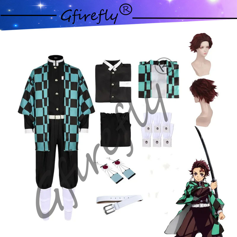Kamado Tanjirou Cosplay Costum - Anime Cosplay With Mask 评论和价格