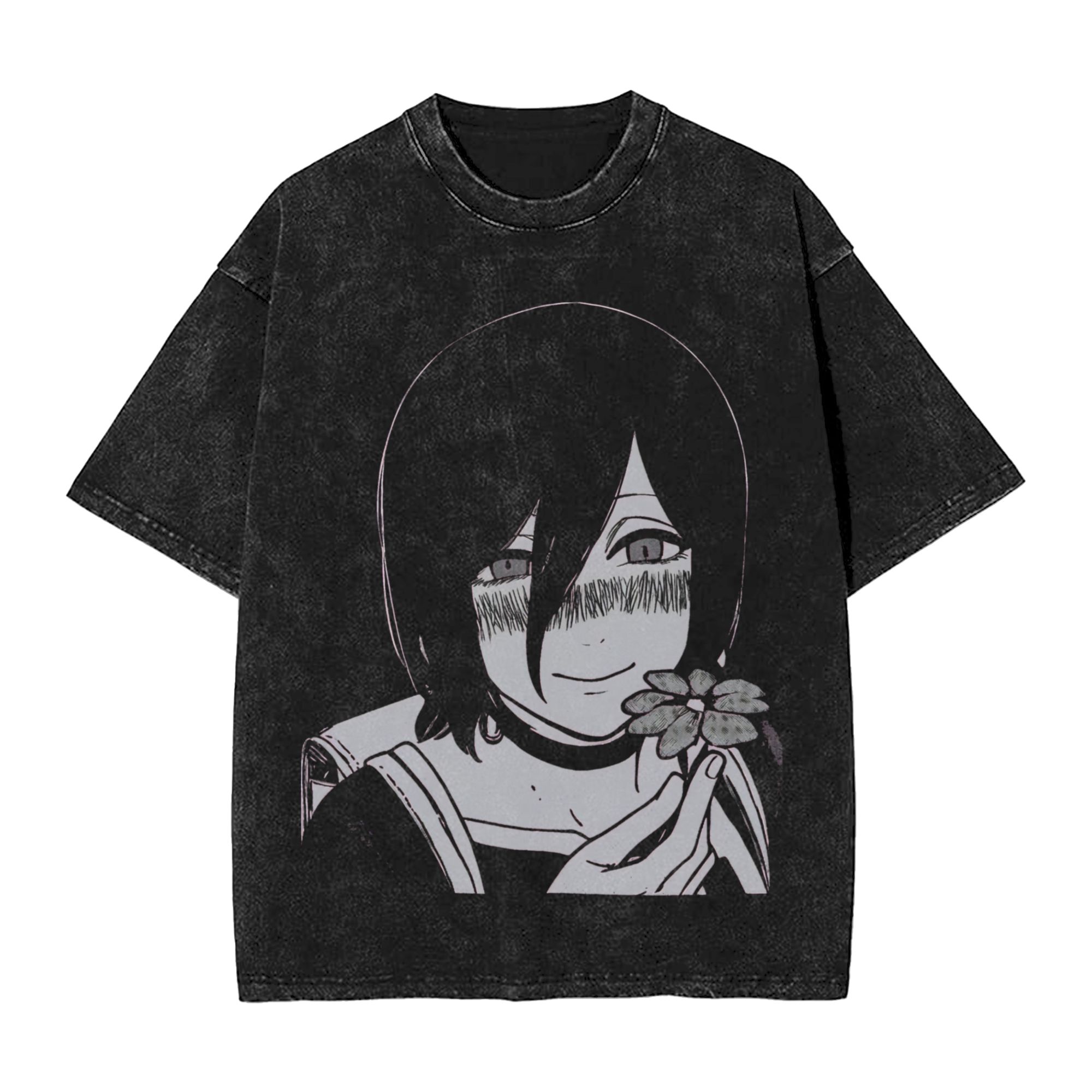 Chainsaw Man Washed Cotton T-S - Anime Cosplay Chainsaw Man 评论和价格