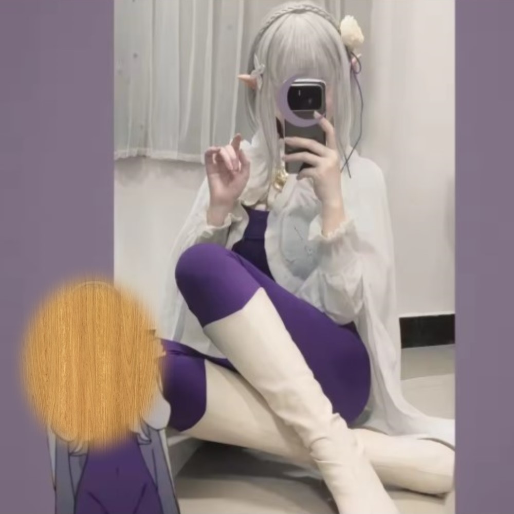 NEW Emilia Rezero Cosplay Cost - Anime Cosplay Re Zero 评论和价格