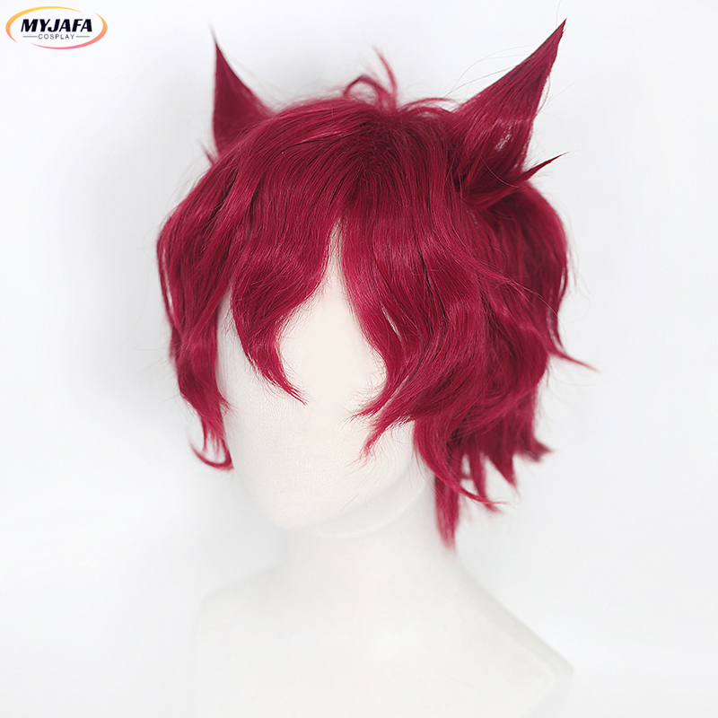 Sett Cosplay Wig Game LOL Hear - Anime Cosplay Red Hair 评论和价格