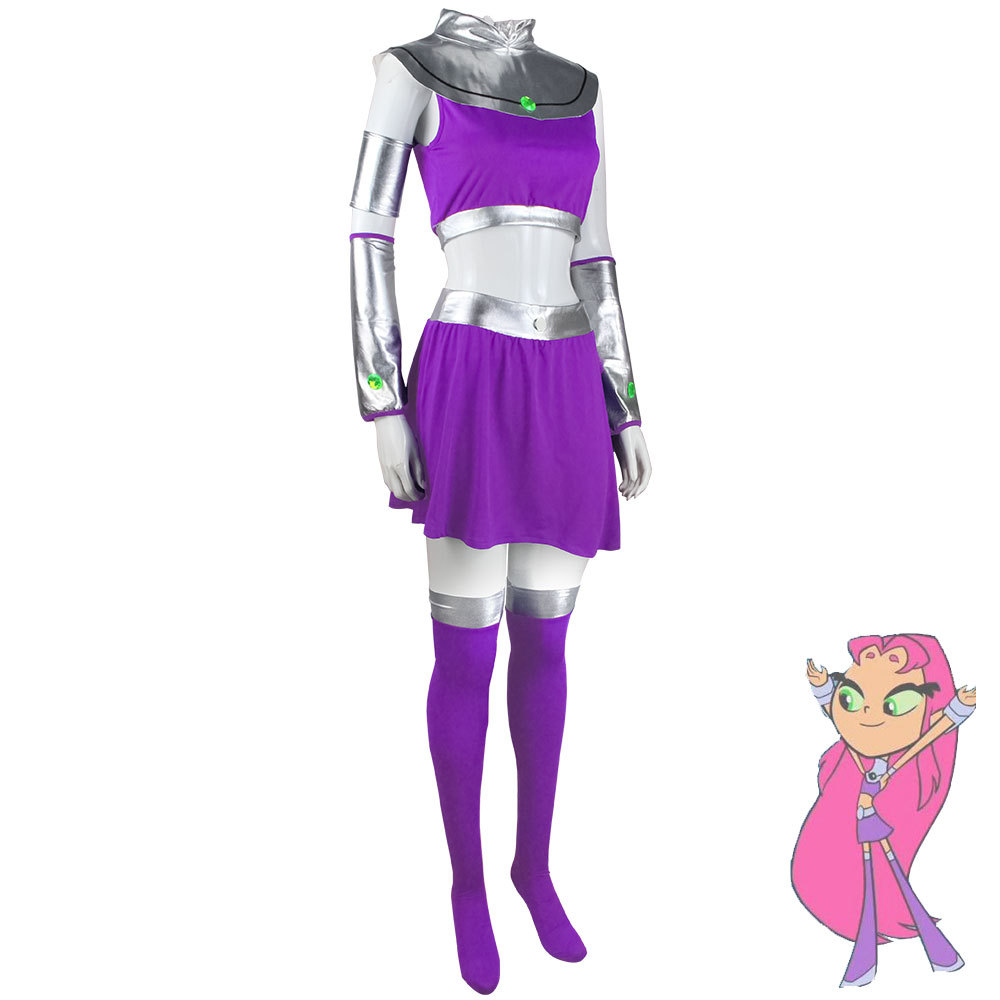 Raven Teen Titans Starfire Cos - Anime Cosplay Nun 评论和价格