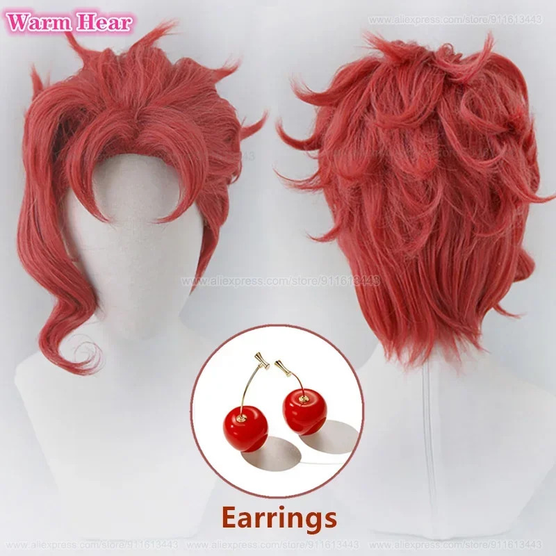 Noriaki Kakyoin Synthetic Unis - Anime Cosplay Red Hair 评论和价格