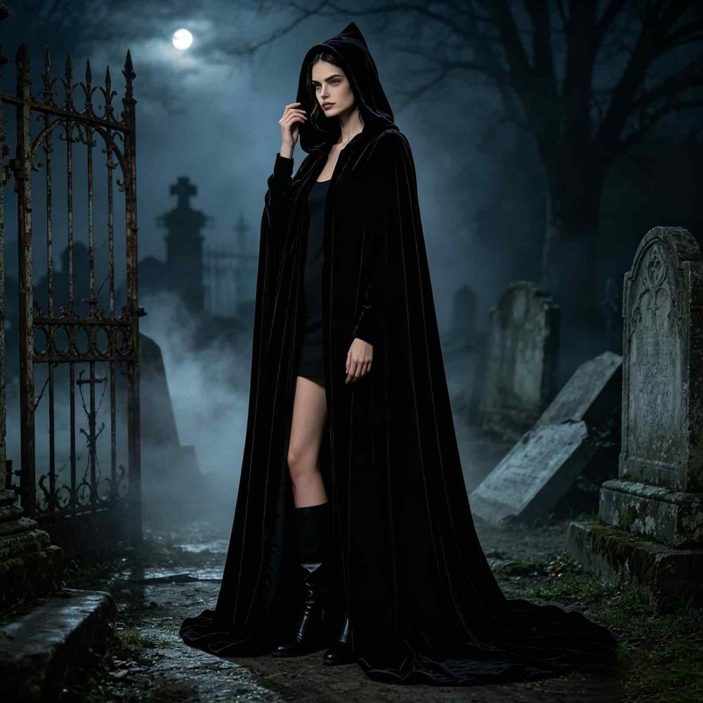 Unisex Adults Hooded Cloak Vel - Anime Cosplay Nun 评论和价格