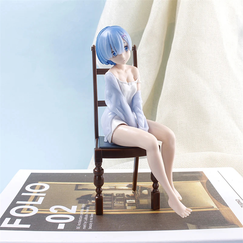 17cm Re Zero Rem Figure Sittin - Anime Cosplay Re Zero 评论和价格