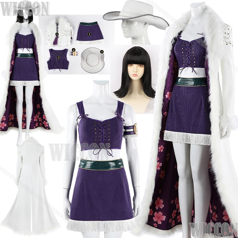 Nico Anime Movie Robin cosplay - Anime Cosplay Long Black Hair 评论和价格