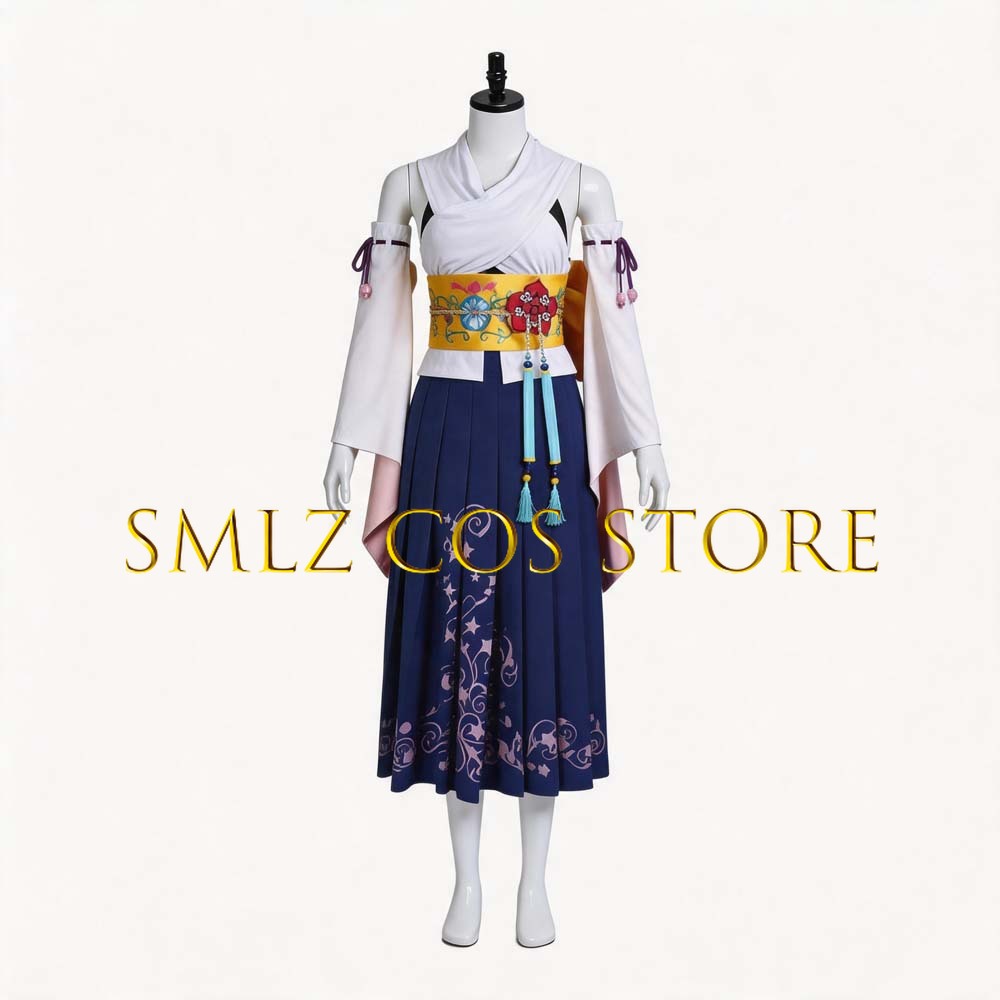 Smlz FFX Yuna Cosplay Anime FF - Anime Cosplay Girl Costume 评论和价格