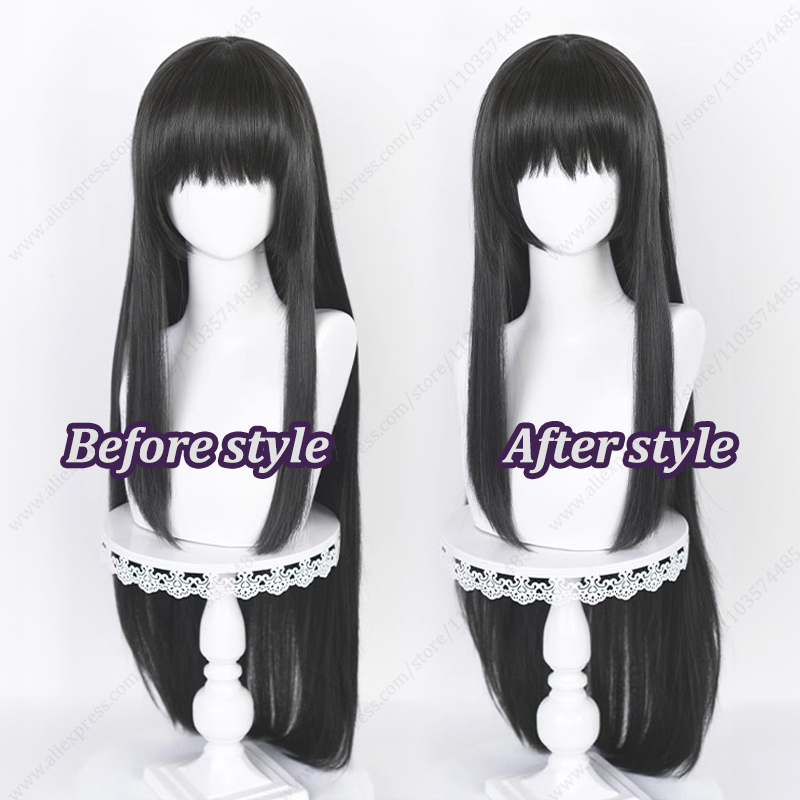 Akemi Homura 90cm Long Straigh - Anime Cosplay Long Black Hair 评论和价格