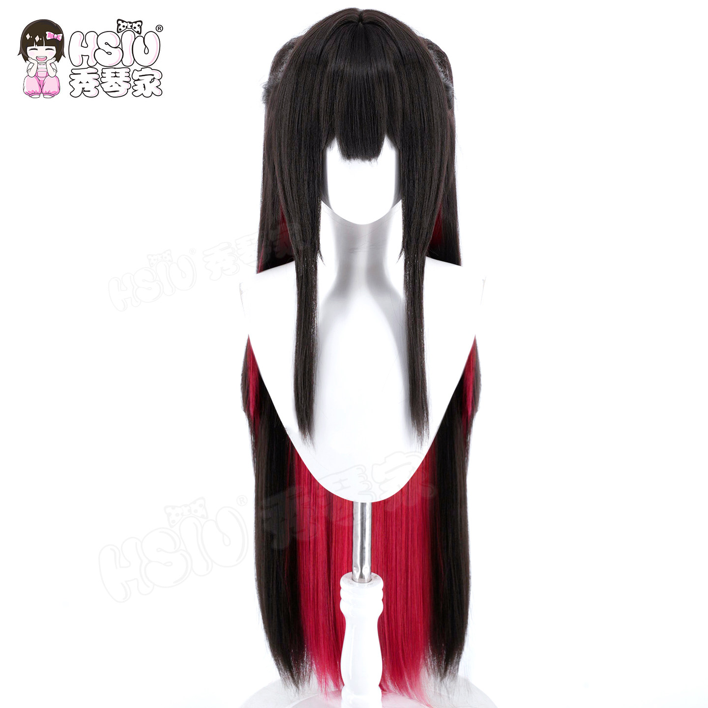 HSIU Game Azur Lane Hatsuzuki  - Anime Cosplay Long Black Hair 评论和价格