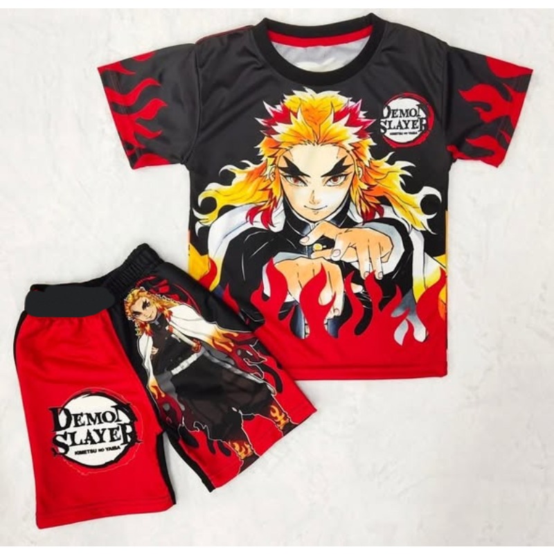 Demon Slayer Kids T-shirt Shor - Cosplay Anime Zenitsu 评论和价格