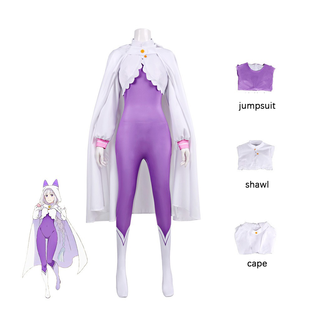 Anime Emilia Cosplay Costume P - Anime Cosplay Re Zero 评论和价格