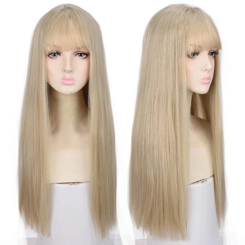 2026 Houyan synthetic long str - Anime Cosplay Long Black Hair 评论和价格