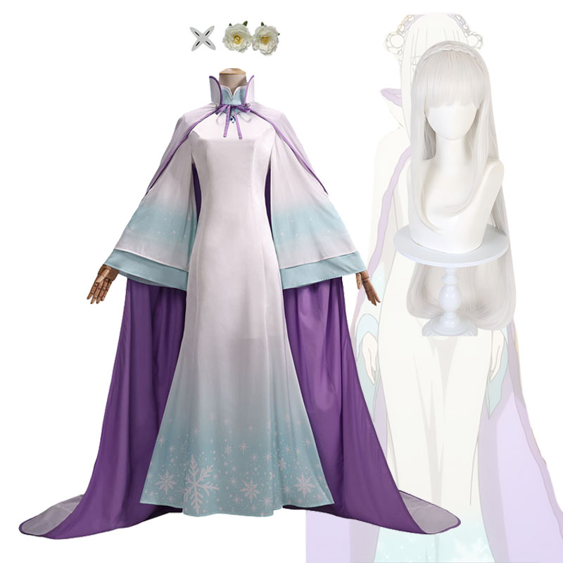 Halloween Emilia Cosplay Dress - Anime Cosplay Re Zero 评论和价格
