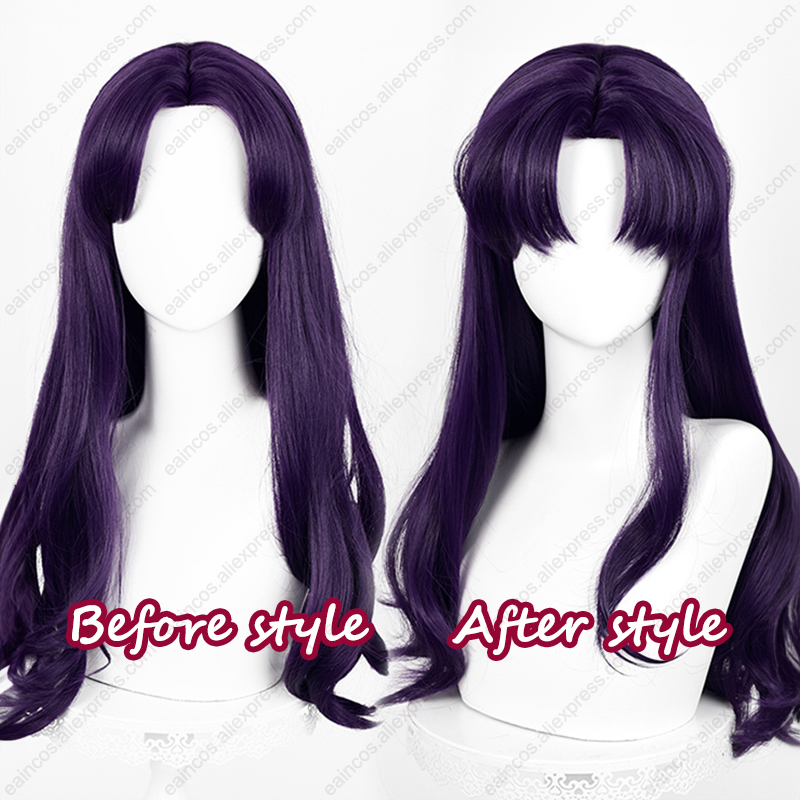 EVA Misato Katsuragi Cosplay W - Anime Cosplay Long Black Hair 评论和价格