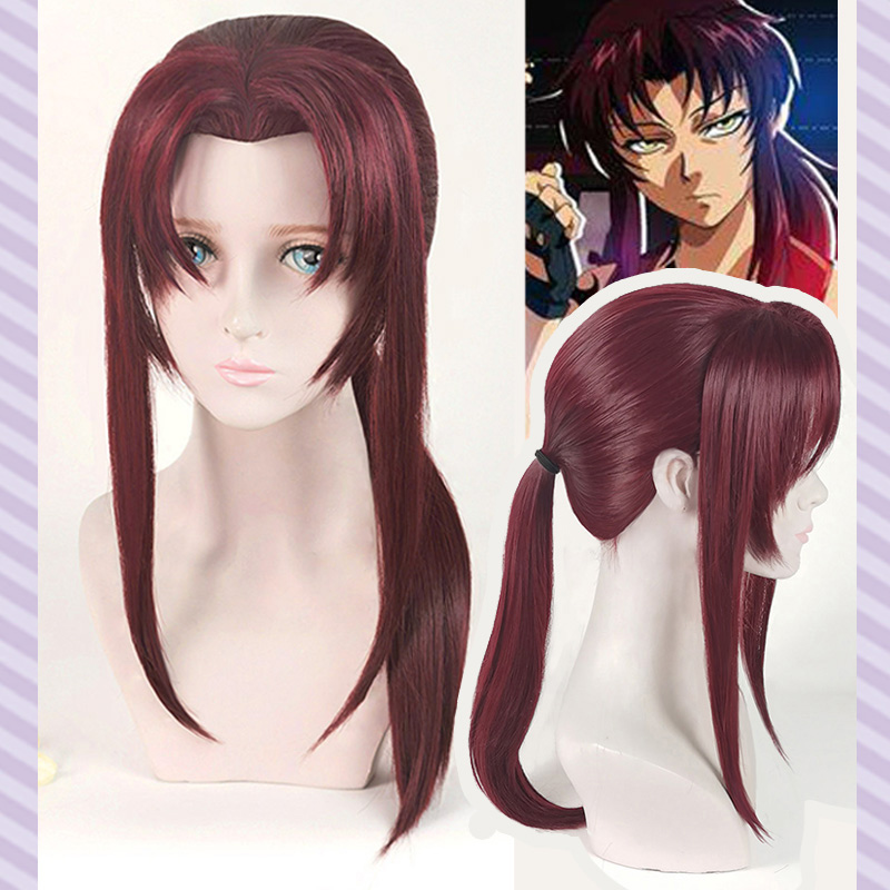 New BLACK LAGOON Rebecca Revy  - Anime Cosplay Long Black Hair 评论和价格