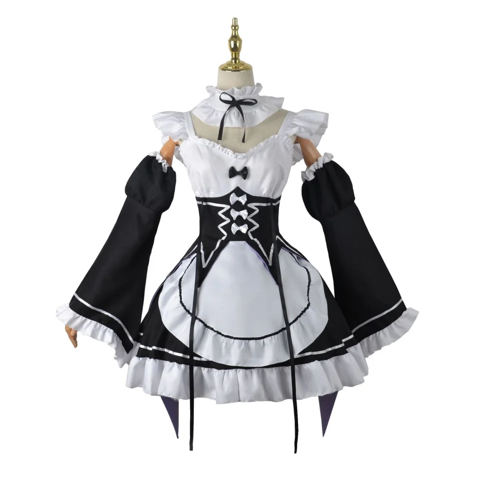 Anime Ram Rem Maid Cosplay Re  - Anime Cosplay Re Zero 评论和价格