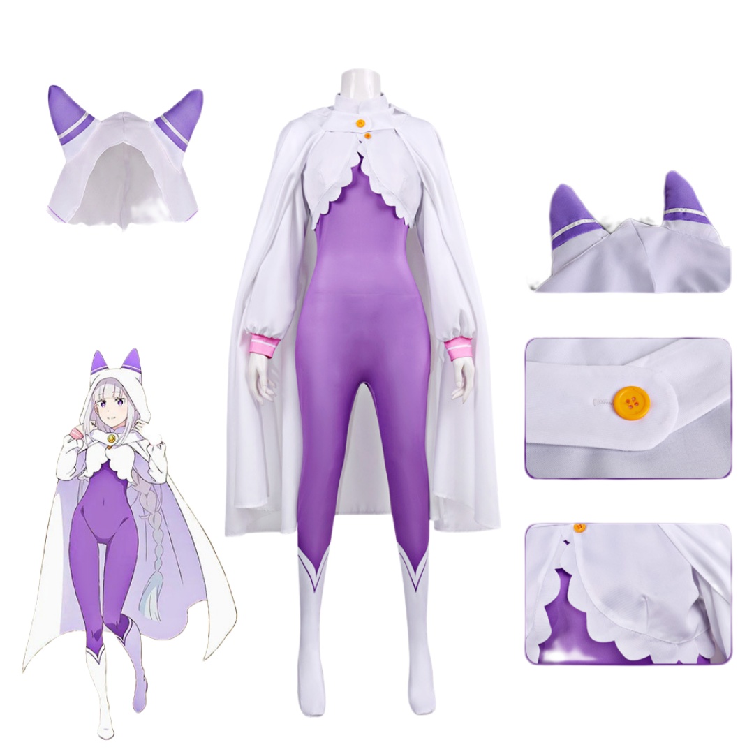 Re Zero Emilia Cosplay Costume - Anime Cosplay Re Zero 评论和价格