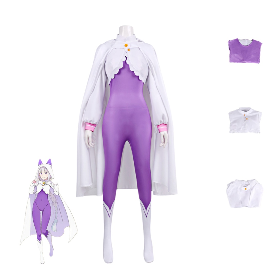 Re Zero Emilia Cosplay Costume - Anime Cosplay Re Zero 评论和价格