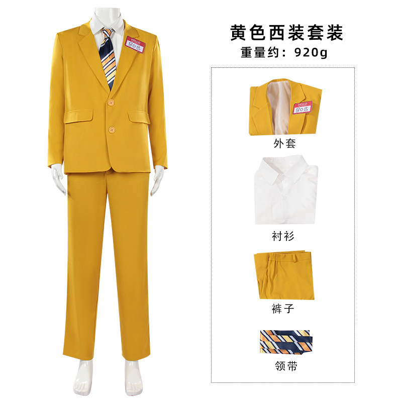 Men Horror Theme Yellow Suit S - Anime Cosplay Name 评论和价格