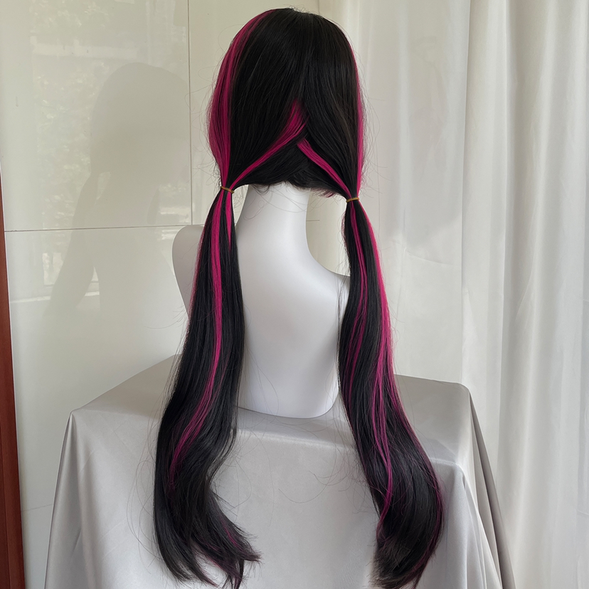 High Quality Movie Draculaura  - Anime Cosplay Long Black Hair 评论和价格